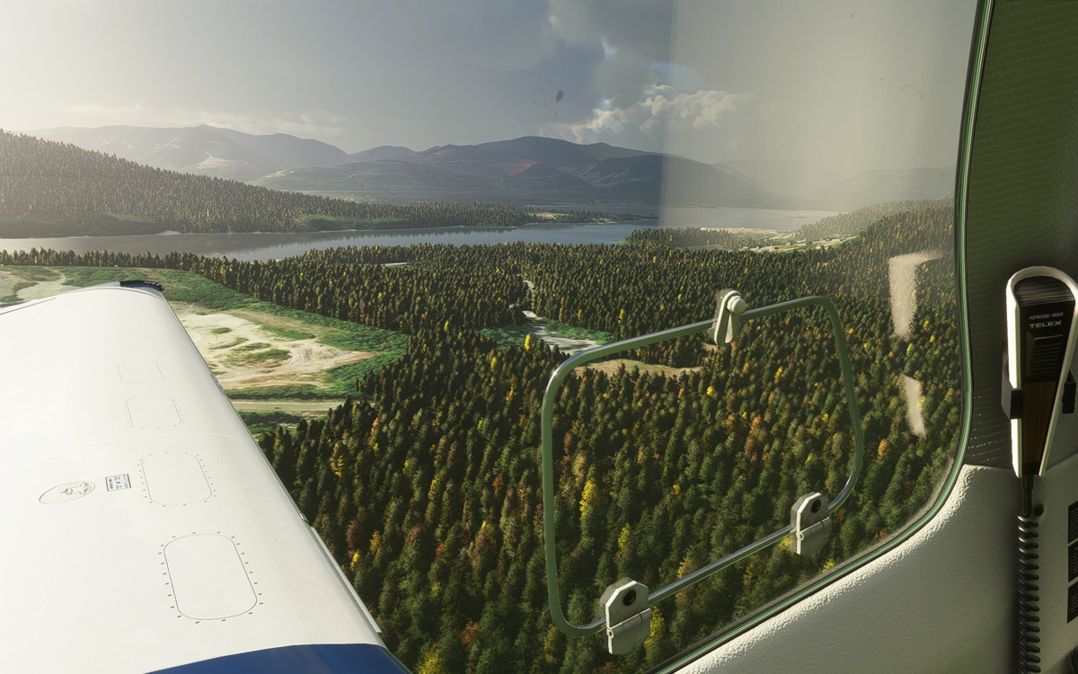 Fly in Fall Season with this mod for trees in MSFS 5 fall season trees msfs 6