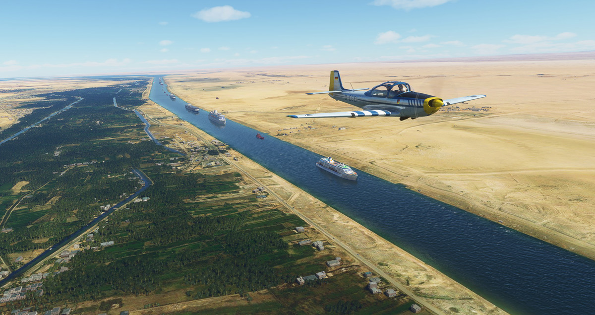 Ever Given Ship Suez MSFS Flight Simulator 10