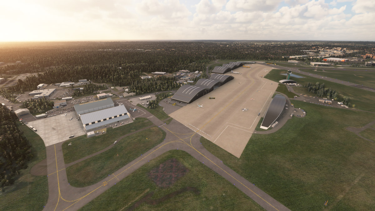 Burning Blue Designs releases the legendary Farnborough Airport for MSFS 1 Farnborough Airport MSFS 1