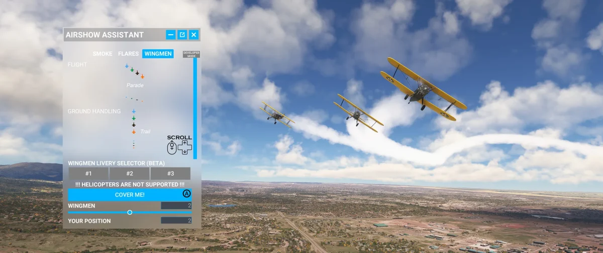 AirshowAssistant for MSFS turns your ordinary flights into spectacular formations 1 Airshow Assistant MSFS 9